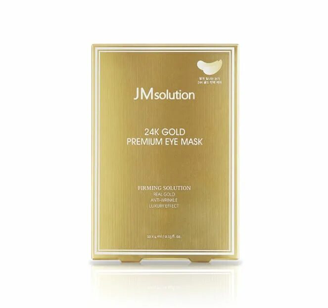 JMSOLUTION патчи с золотом. 24k Gold Eye Mask. Патчи JM solution с коллоидным золотом. Тканевая маска для глаз с золотом.