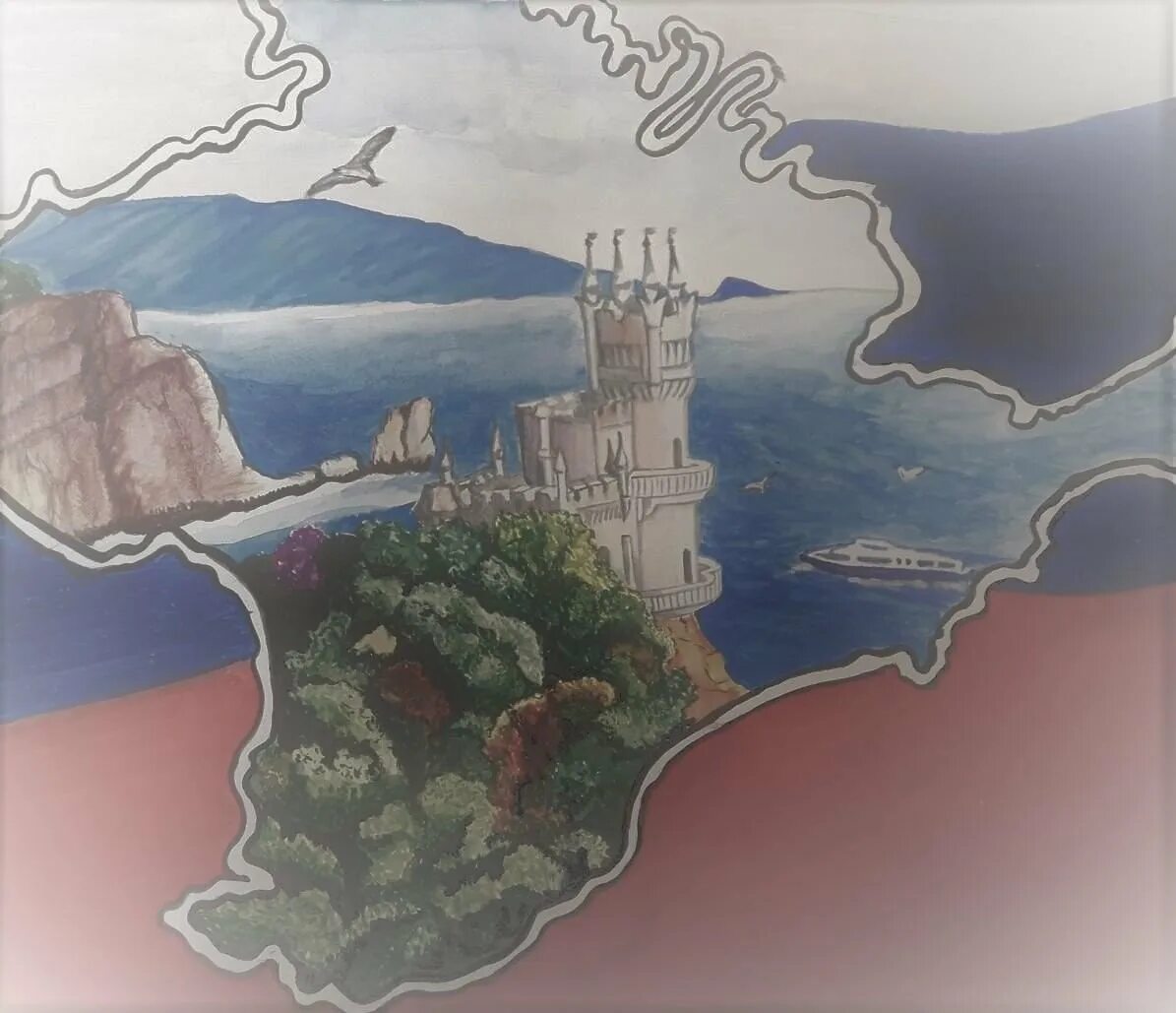 Рисунок крым в моем сердце. Крым в Моем сердце. Сердце Крыма. Крым в моём сердце рисунки. Плакат Крым в Моем сердце.