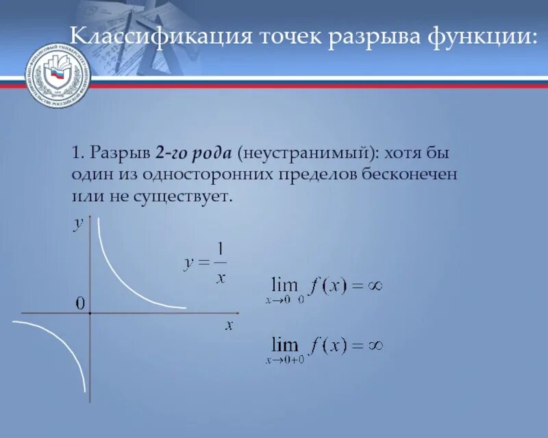 Точки разрыва роды. Точки разрыва функции 1 и 2 рода. Классификация точек разрыва функции первого и второго рода. Функции с устранимым разрывом первого рода. Точка разрыва первого и второго рода и устранимый разрыв.