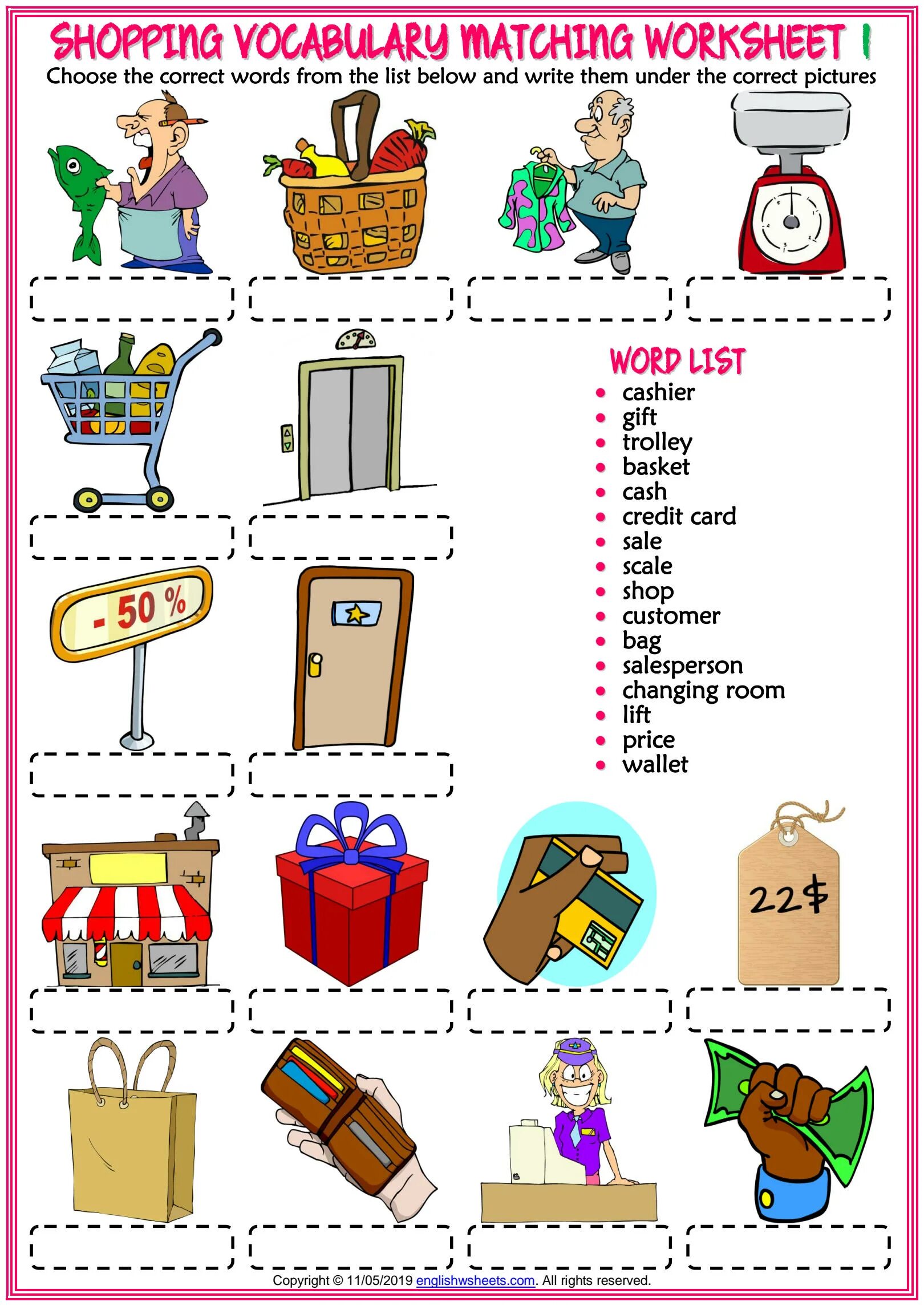 At the shop Worksheets for Kids. Shops Worksheets. Shops ESL Vocabulary. Worksheet shopping 5 класс. Shopping word list