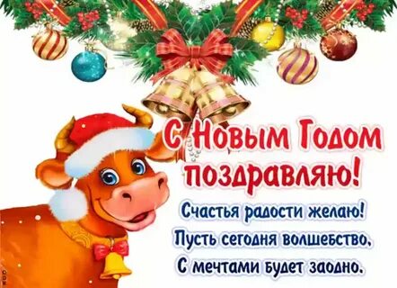 Поздравляю с новым годом счастья здоровья