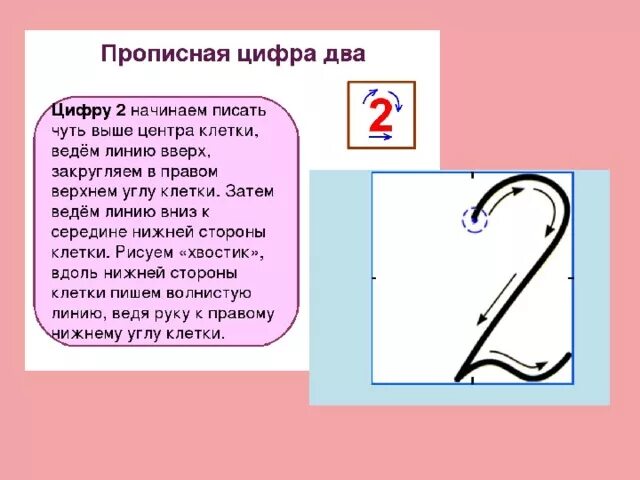 Правильное написание цифры 2. Объяснение написания цифры 2. Цифра два письмо. Образец написания цифры 2. Обозначение цифры 2 в русском языке