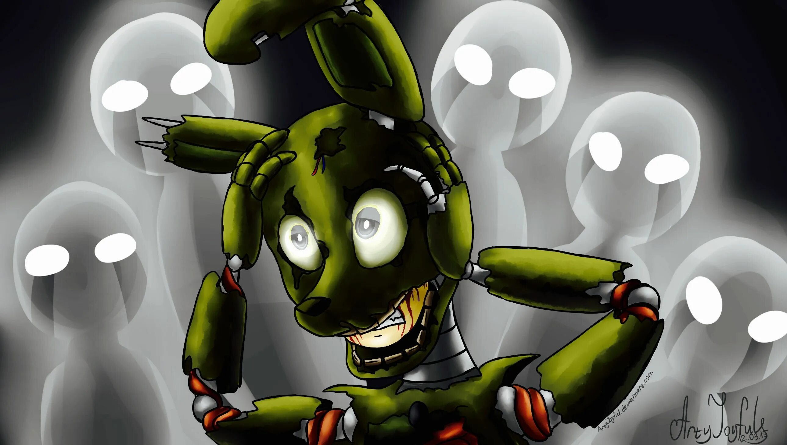 Спрингтрап смотрит. Five Nights at Freddy's 3 СПРИНГТРАП. Спринг трап ФНАФ. Спринг трап ФНАФ 3. Springtrap Фредди.