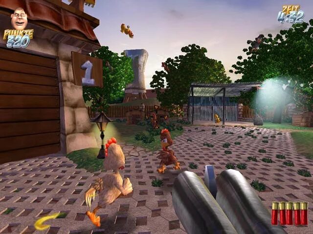 курица из игры. курощуп фейбл. стрелялка с курами.