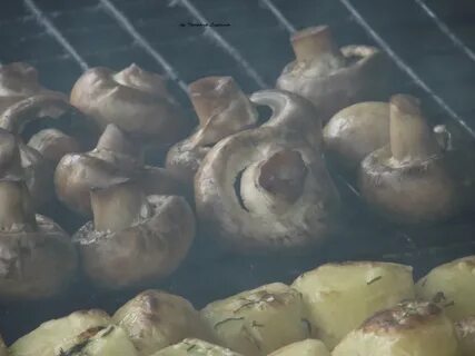 Для жарки шампиньонов на мангале