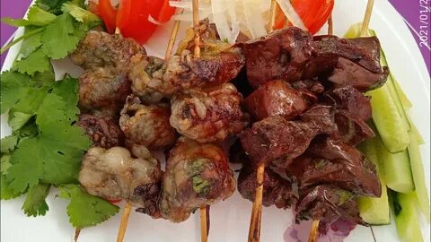 Ханский шашлык из печени