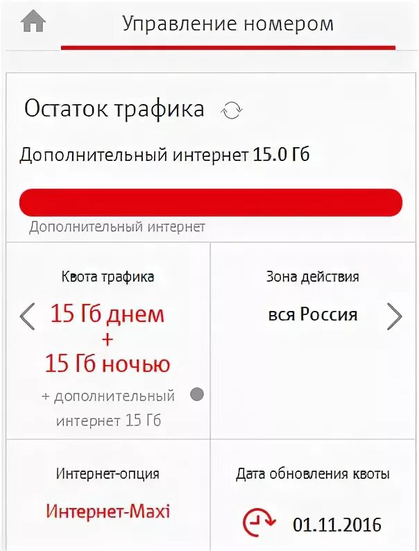 Сколько осталось трафика мтс