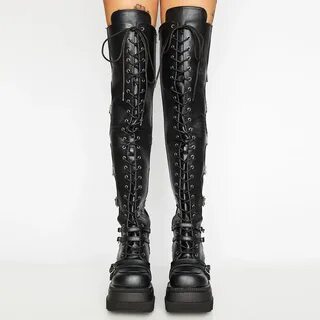 High platform boots