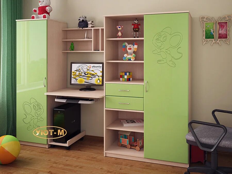 Письменный стол со шкафом. Стол письменный "уголок школьника 2" вмк. Стенка детская манго-2. Стол со шкафчиками. Уголок школьника.