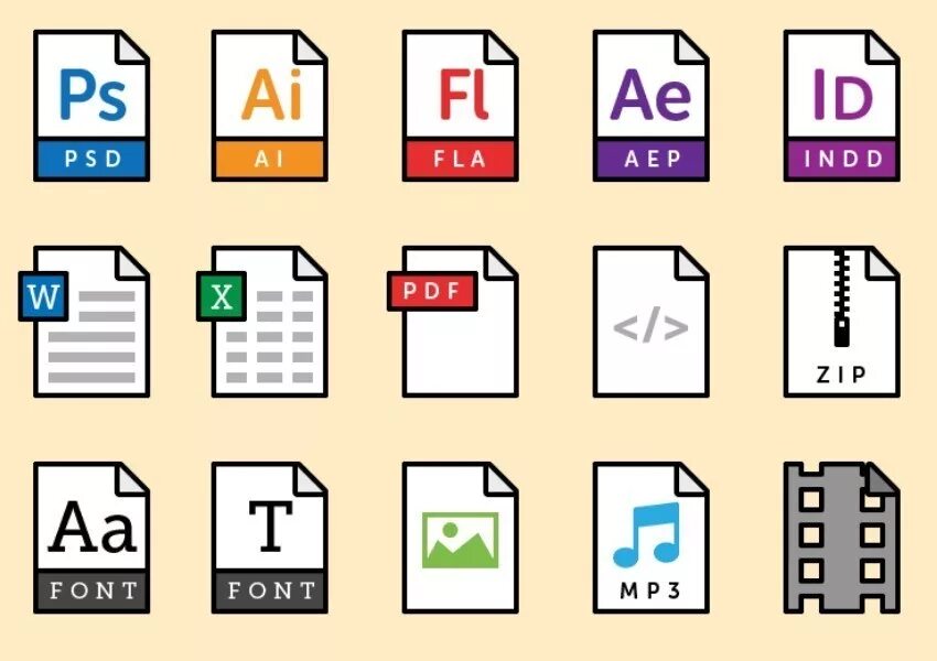 Иконки типов файлов. Иконки приложений для файлов Формат. Пак иконок типов файлов. Файл.