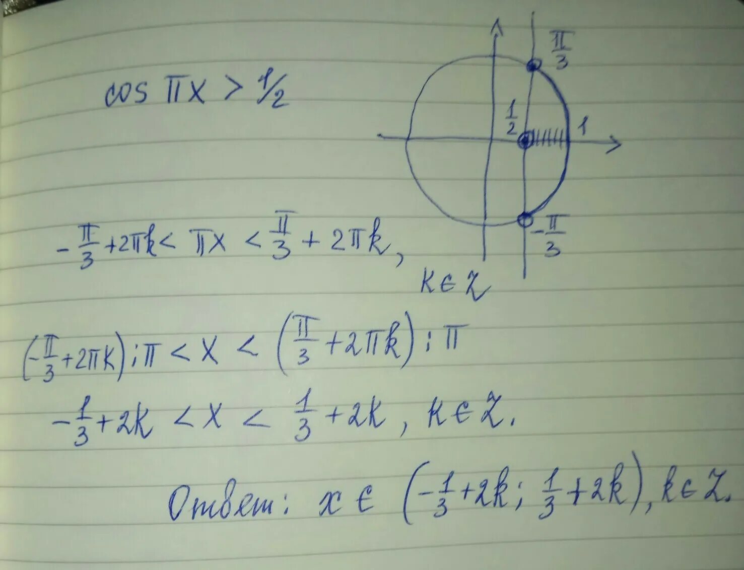 Решить неравенства cos x 3 2. Cos ПХ 1. Решить неравенство cos п x-1. Решите неравенство cosx<1/2. Cos ПХ=0.