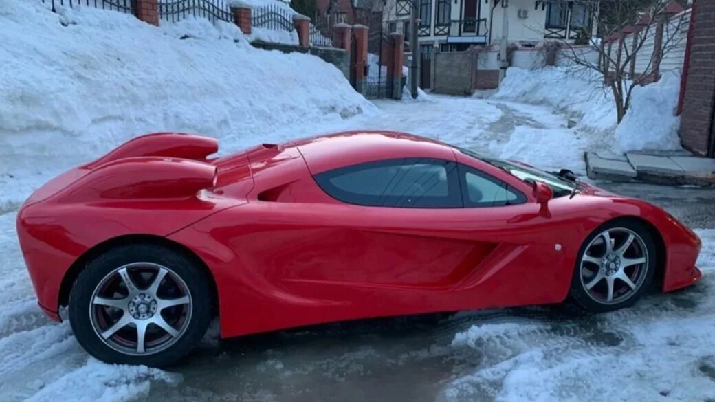 Самодельная красная. Самодельный MCLAREN f1. Самодельный суперкар. Тойота Макларен. Спорткары в Барнауле.