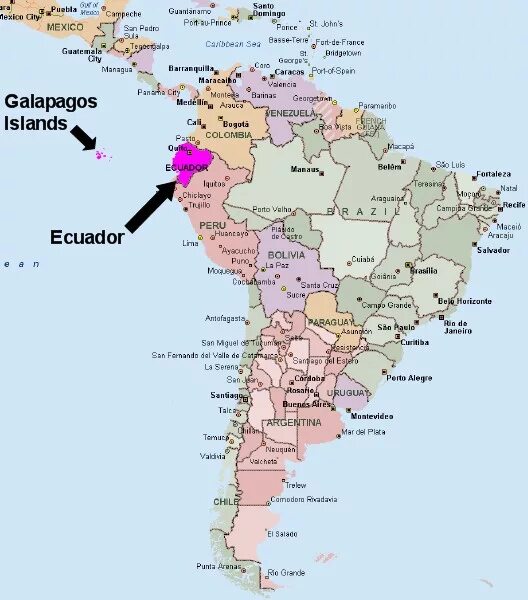 Галапагосские острова как переводится с испанского. Галапагосские острова на карте Южной Америки. Остров Галапагос на карте Южной Америки. Остров Галапагос на карте. Галапагосские острова на карте.