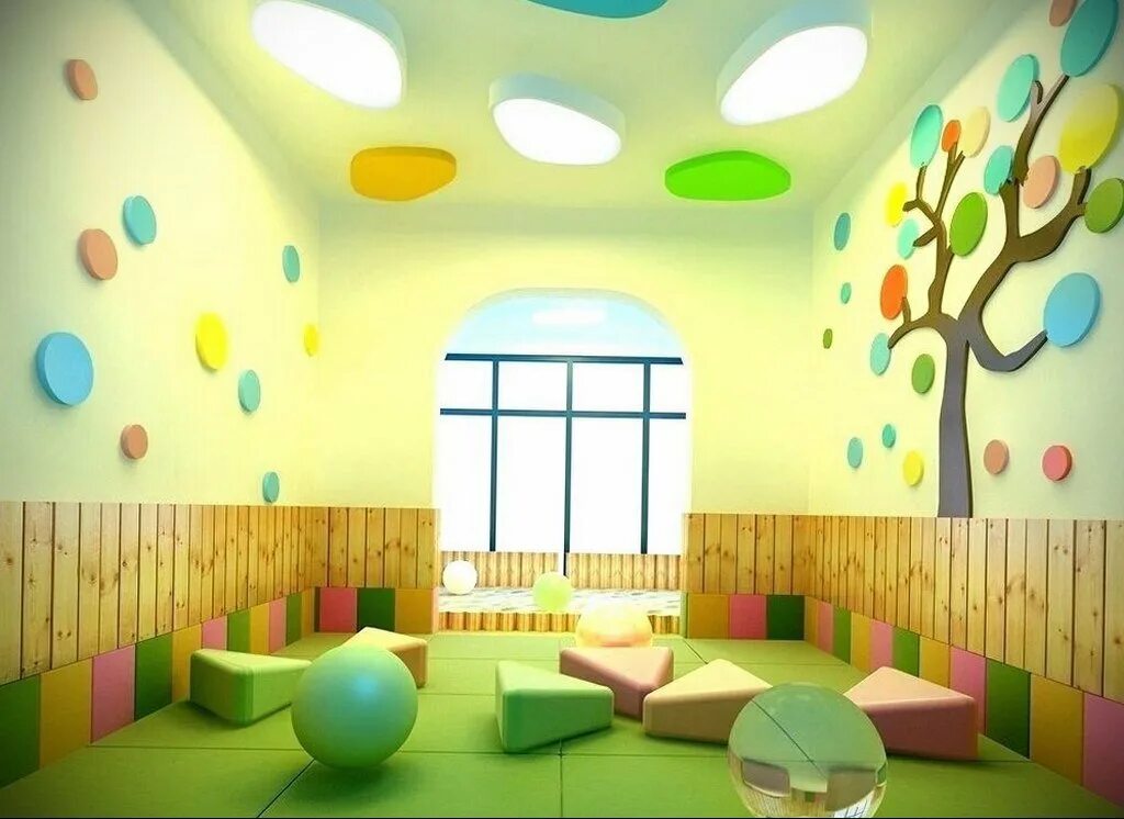 Стену в детском садике. Интерьер группы в детском саду. интерьер игровой в детском саду. интерьер стен в детском саду. современный интерьер детского сада.