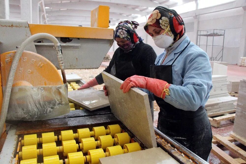 Marble factory. Marble factory