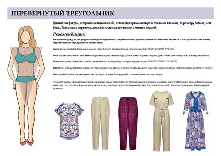 Фигура перевернутый треугольник у женщин что носить