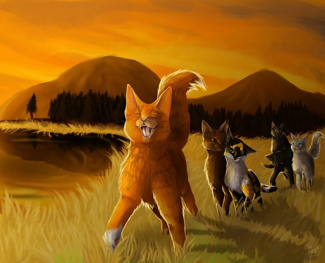 Коты воители рыжинка и белка. Коты воители великое путешествие 2. Коты воители огнезвезд. Коты воители великое путешествие. Коты воители ежевика и рыжинка.