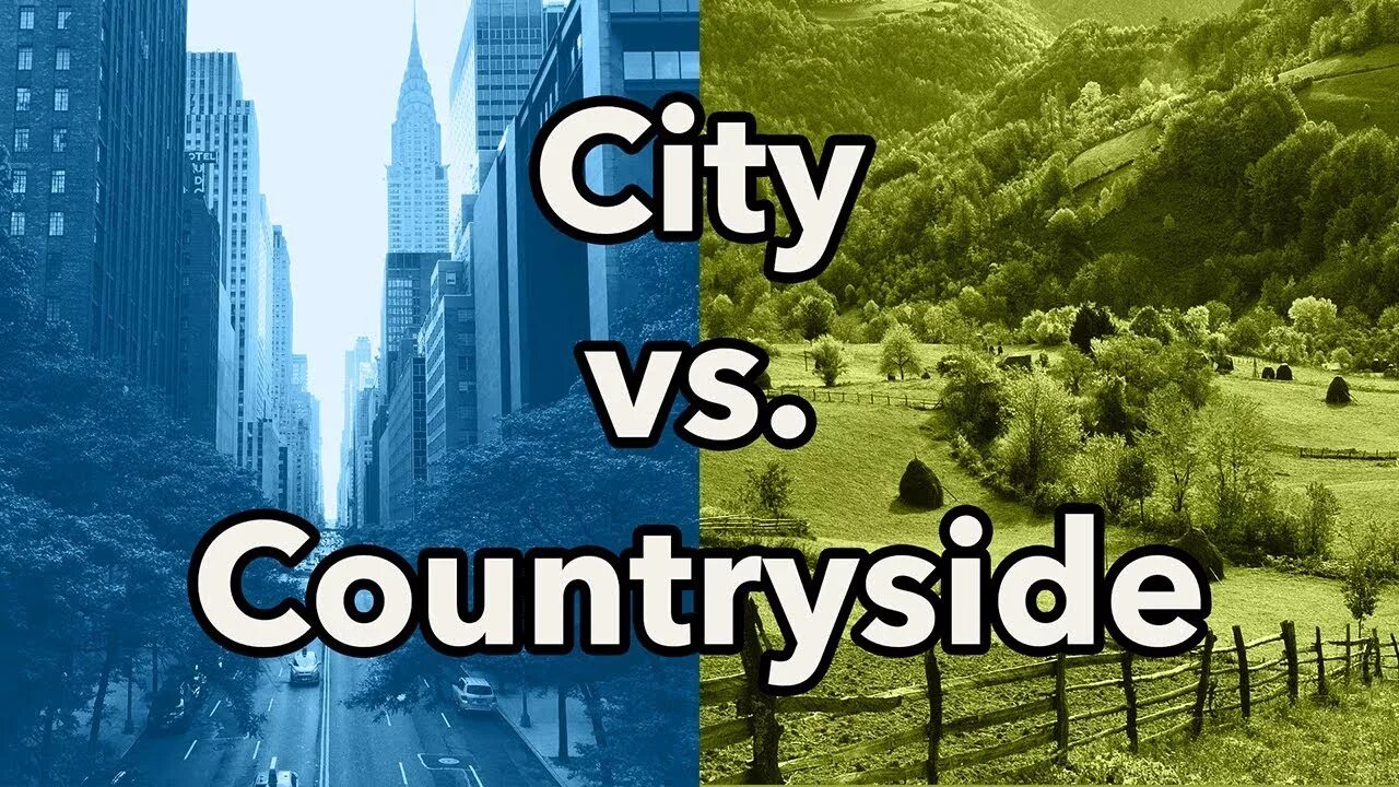 Город vs деревня. City or Town разница. City or countryside. Village and Town разница. Country vs country