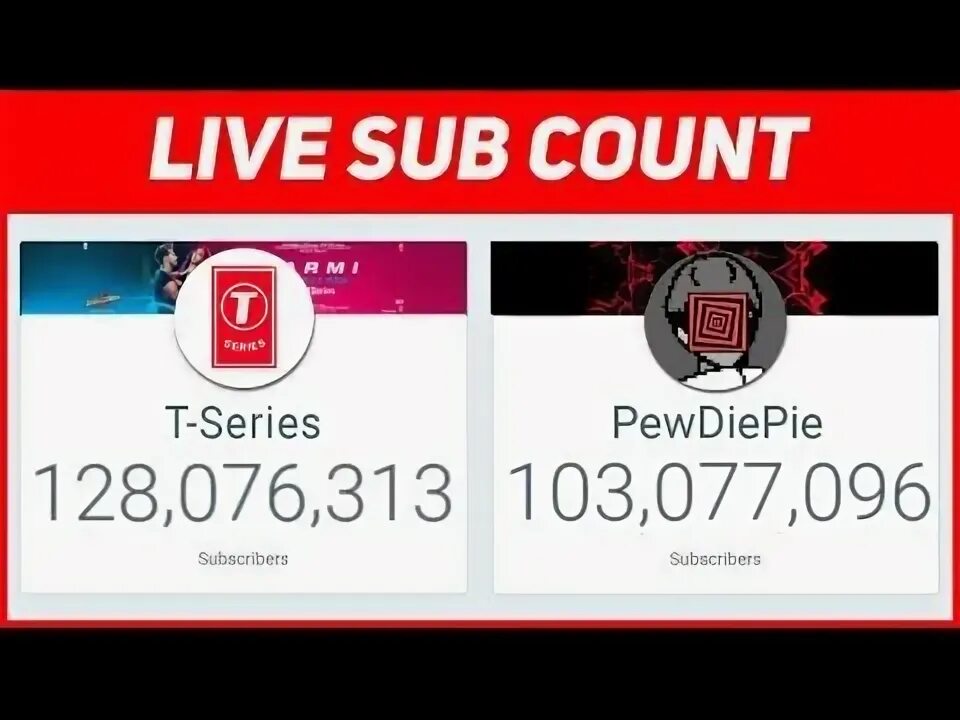 Live sub count. Live sub count