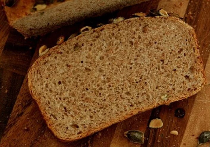 Домашний хлеб из цельнозерновой муки без дрожжей