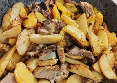 Мясо с картошкой на пару