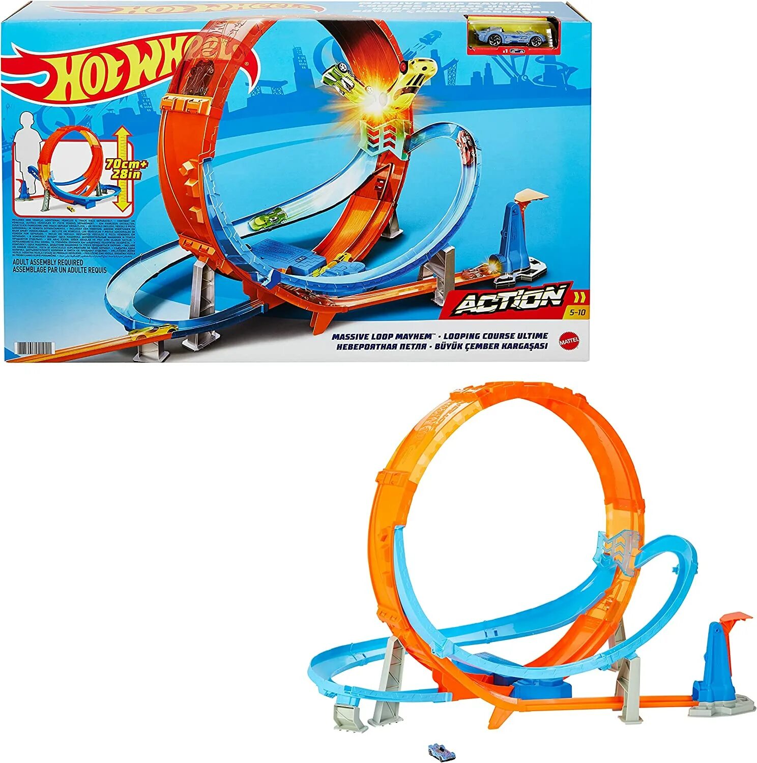 Инструкция хот вилса. Игровой трек mattel hot wheels гигантская петля gtv14. hot wheels трек 2025. хот вилс автотрек гигантская петля. hot wheels gtv14 mattel парковка.
