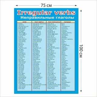 Таблица неправильных глаголов 10 класс