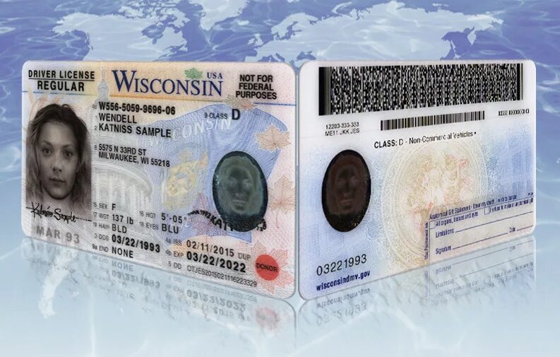 License us. ID карта США.