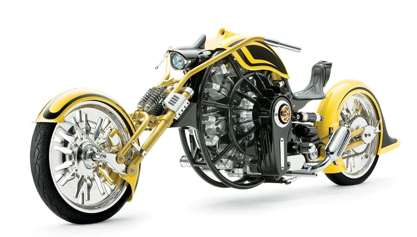Почему мотоциклы такие дорогие. Yamaha road star bms (золотой чоппер). gunbus 410. необычные мотоциклы. самый дорогой мотоцикл.