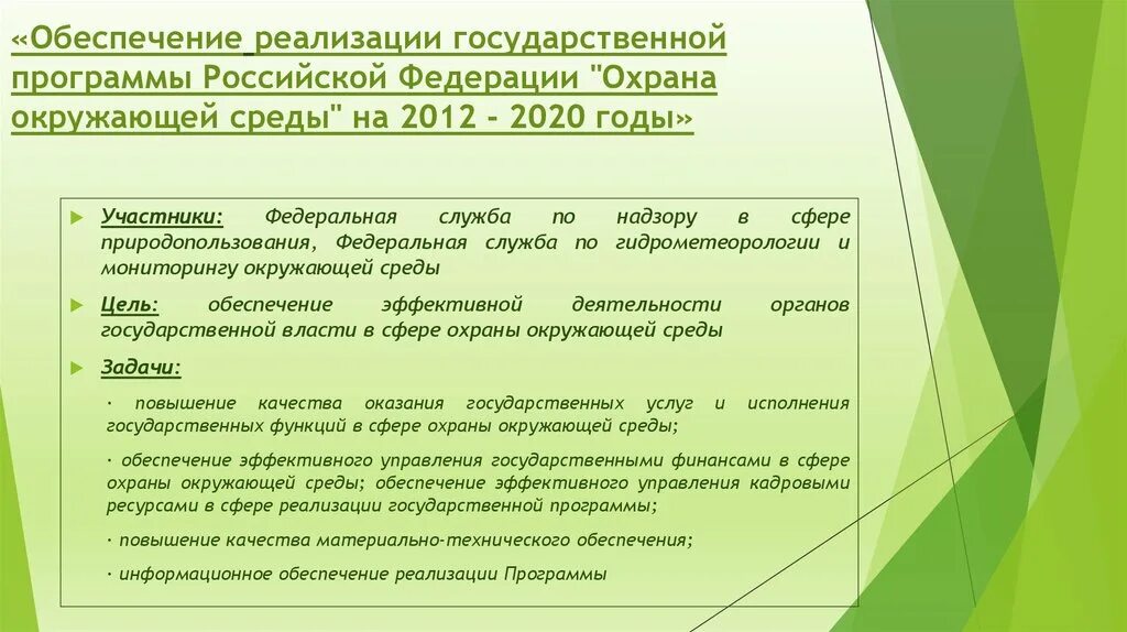 Программа по охране окружающей среды. Программу содействия охране окружающей среды. Федеральные целевые программы по охране окружающей среды. Реализация государственных программ.