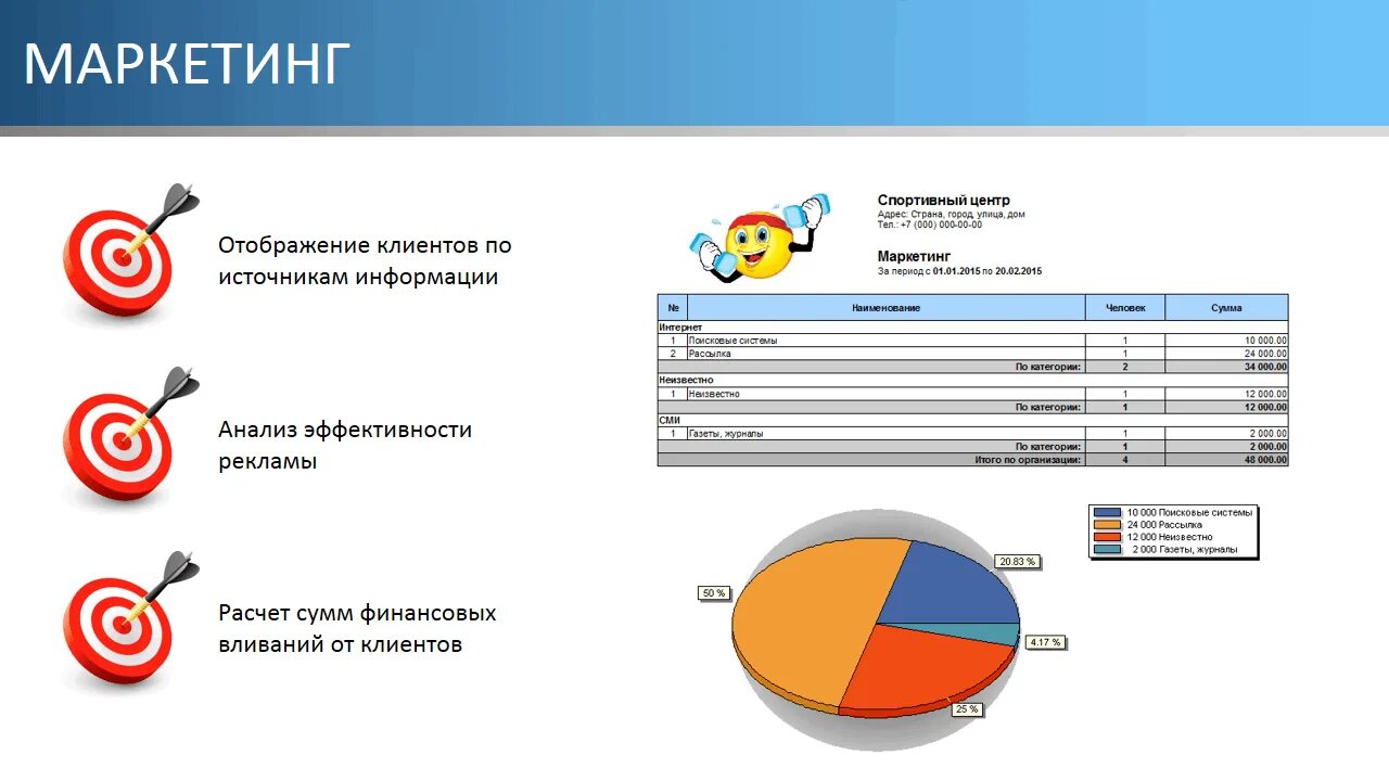 Учет спортивная организация