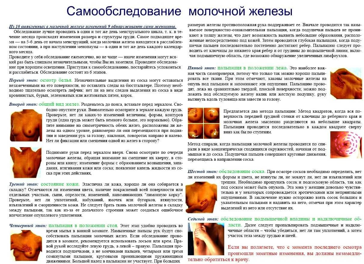 Проверить молочную железу