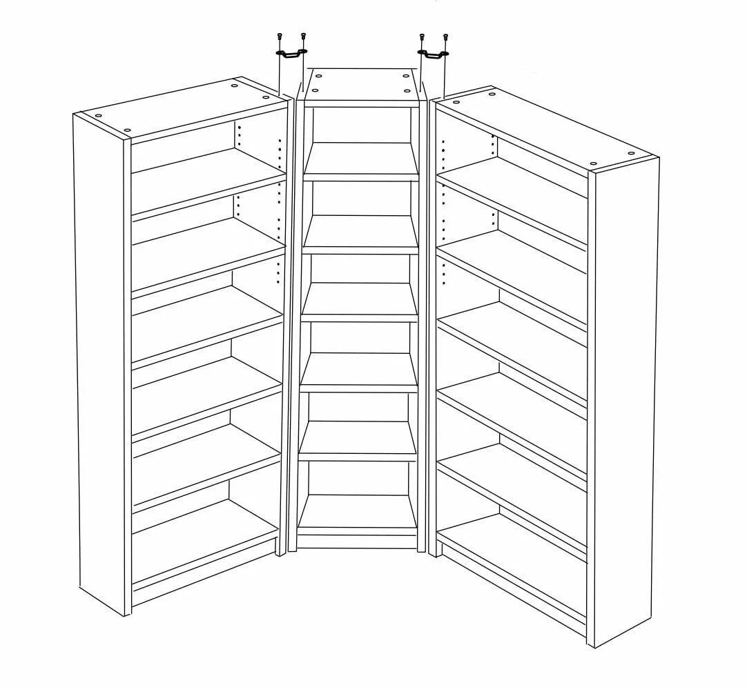 Размер шкафа для книг. Угловой стеллаж Билли икеа. Книжный шкаф ikea Билли. Billy ikea книжный шкаф. Билли угловой шкаф икеа.