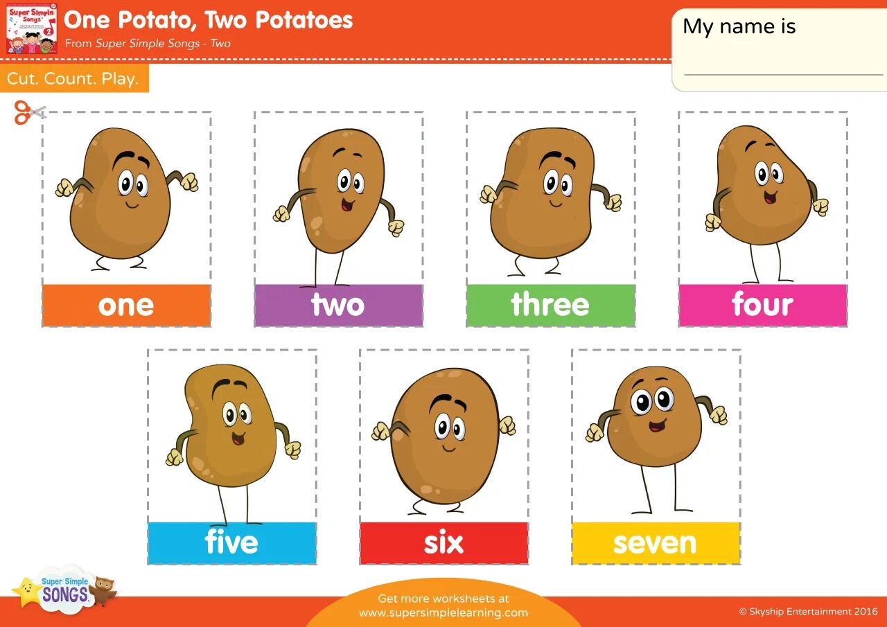 Стихотворение про Potatoes. One Potato считалочка. Считалка one Potato two. One Potato two Potatoes песня. Simple english songs