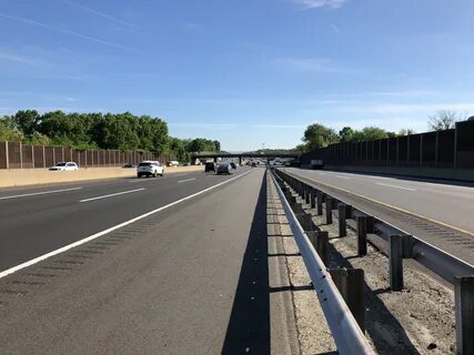 along Interstate 95 (New Jersey Turnpike) between Exit 8A and Exit 9 in Mil...