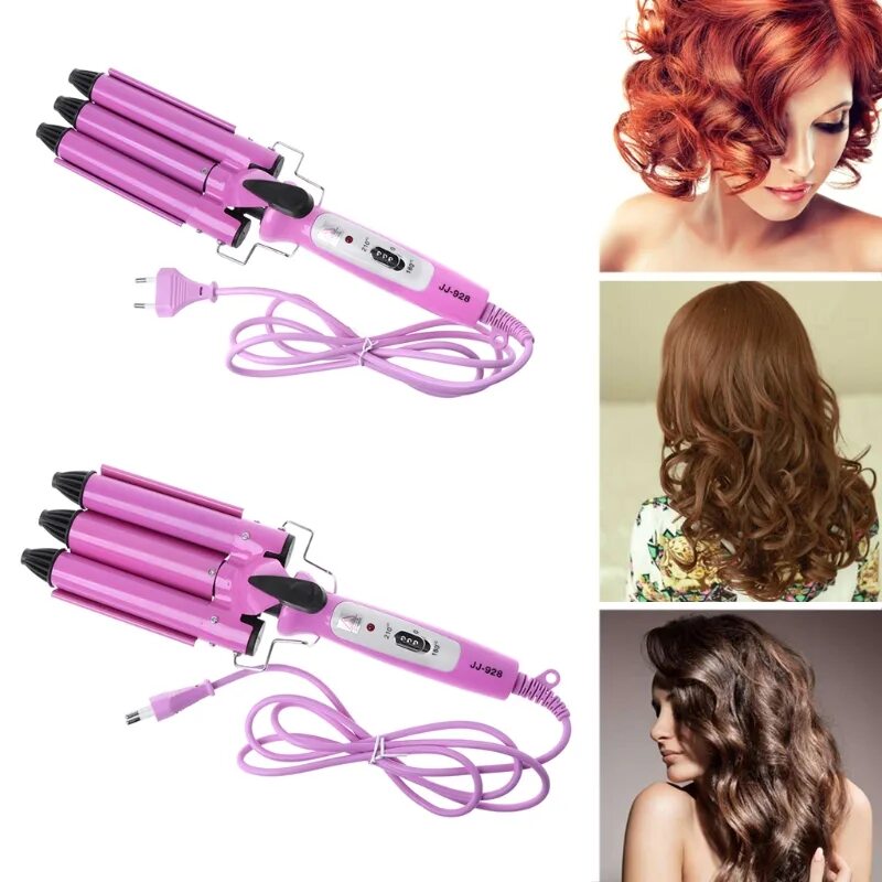 Бигуди hair Curler. Плойка щипцы тройная для волос волна Polaris Mini. Плойка волна 22 мм. Тройная плойка для бигуди. Плойка бигуди