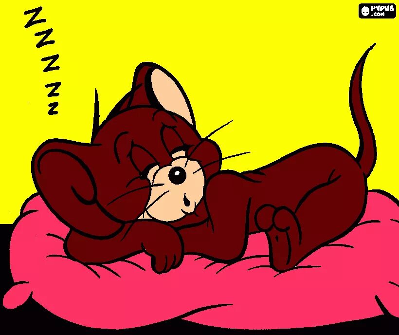 Sleeping tom. Мышонок Джерри. Сонная мышь Джерри. Джерри мышонок спящий.