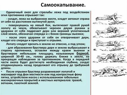 Выбор места для окопа