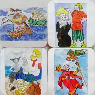 Герои сказок пушкина картинки для детей