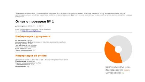 Антиплагиат доклад