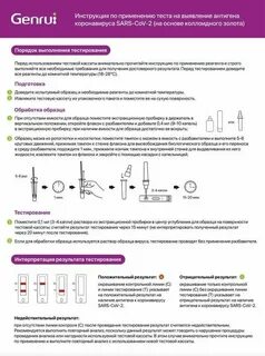 Тест на ковид инструкция