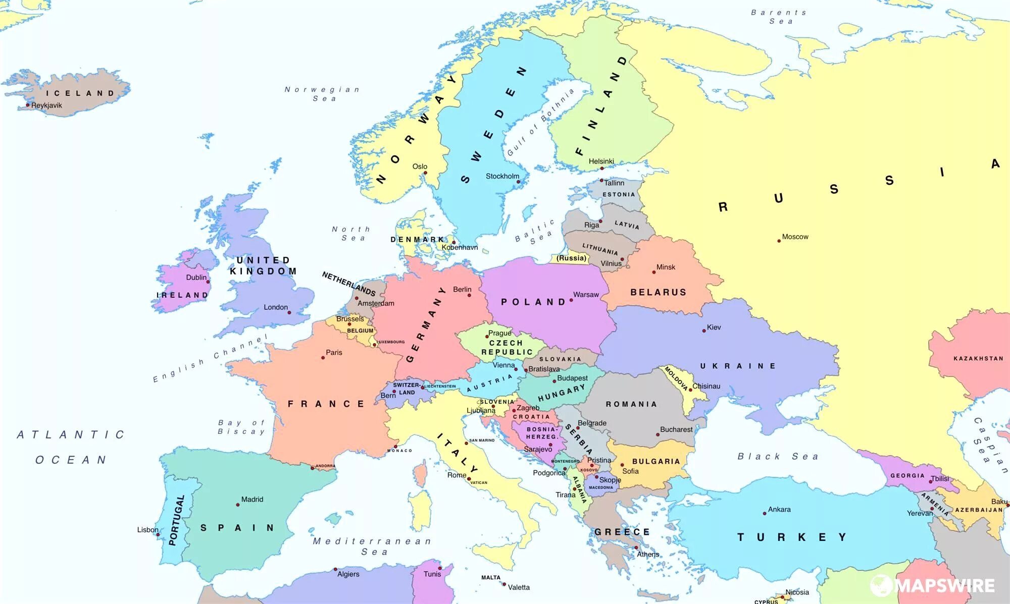 Карта стран европы с названиями и границами. Политическая карта европы с границами государств 2025. карта европы с границами государств 2025. карта европы с границами государств 2025 года. полит карта европы.