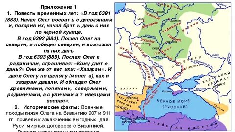 Походы князя олега