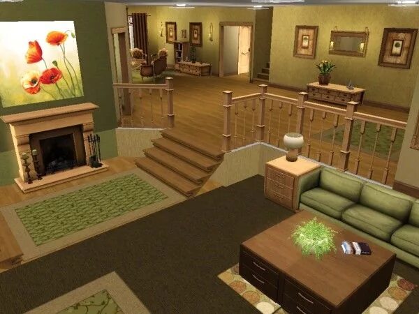 Играть обустроить дом. Комнаты в симс 4 дом. Симс 3 интерьер. SIMS 3 House 4 Bedrooms. Интерьер планировка комнат в симс 3.