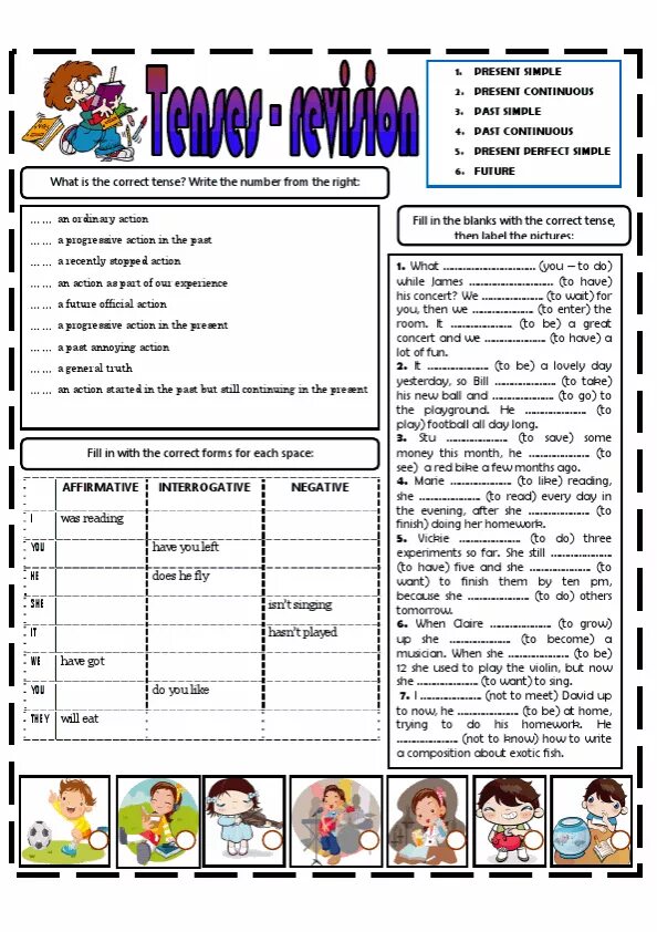 Past tenses revision. Tense revision Worksheets. Four Tenses revision.