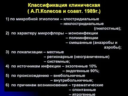 Острые клинические инфекции