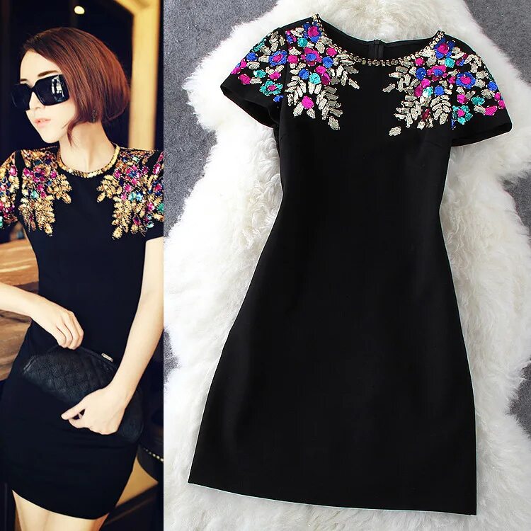 перешить черное платье. украшения к черному платью. черное платье с вышивкой. черное платье с декором. платье с цепочками.