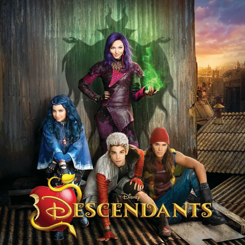 Саундтрек дисней. Наследники (descendants) 2015. Наследники 2015 Постер. Наследники 2015 Дисней.