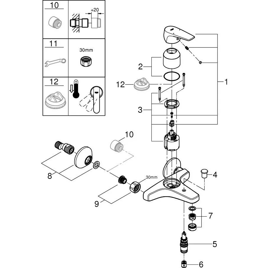 Start flow. Grohe start flow 23772000. смеситель для ванны grohe start flow 23772000. краны grohe для ванной start схем сборки. grohe start flow 20577000.