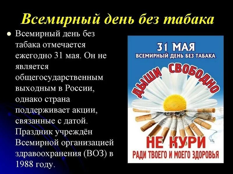 Сценарий день без табака. 31 мая - всемирный день без табака (всемирный день против курения) с. 31 мая всемирный день без табака памятка. акция всемирный день без табака. листовки день без табака.